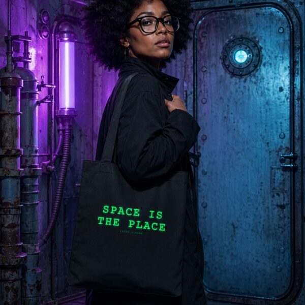 Ecobag SPACE IS THE PLACE | INTER.PLANAR | Algodão preto