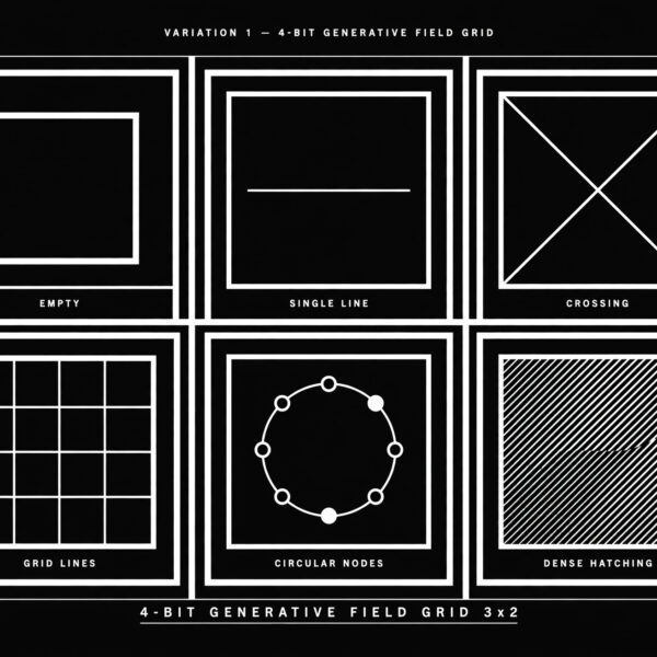 4-BIT GENERATIVE GRID | Coleção de pôsteres INTER.PLANAR