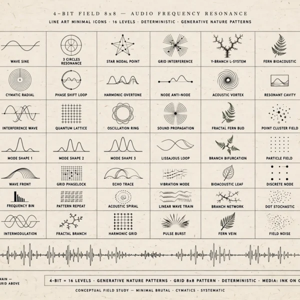 4-BIT FIELD AUDIO FREQUENCY RESONANCE | Pôster INTER.PLANAR