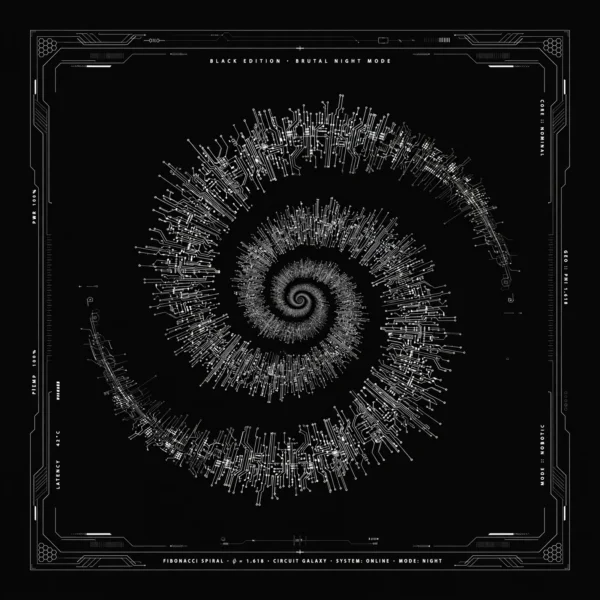 CIRCUIT SPIRAL PURE FIBONACCI | Pôster INTER.PLANAR